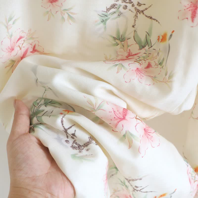 Floral Cotton Short Sleeve Pajama Set(3PCS) - image 14
