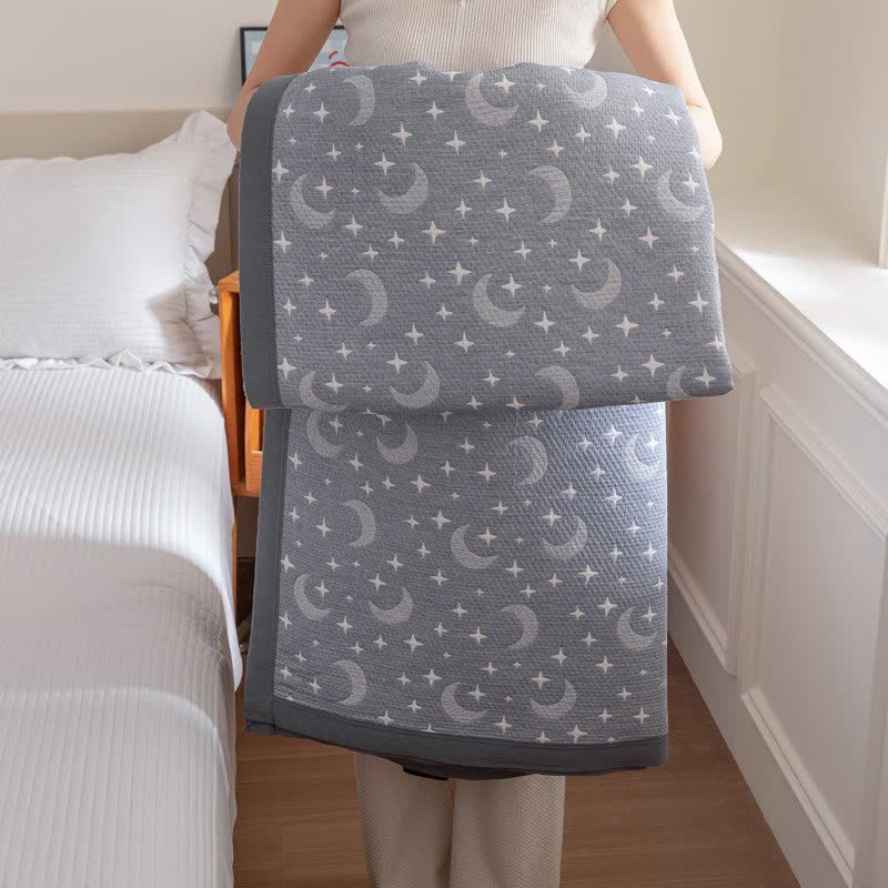 Reversible Moon & Star Cotton Quilt - image 12