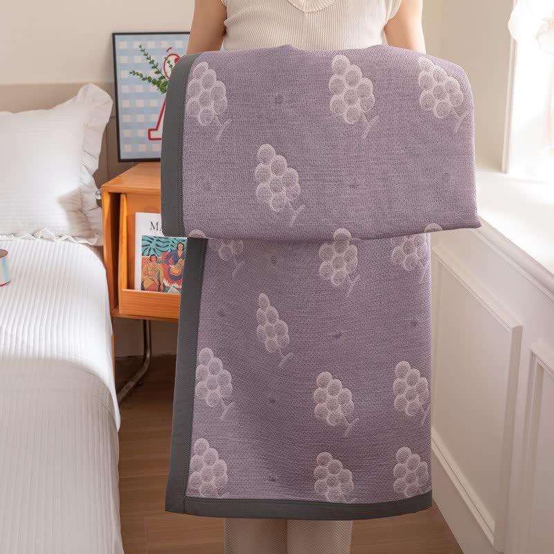 Reversible Purple Grape Cotton Quilt - image 10