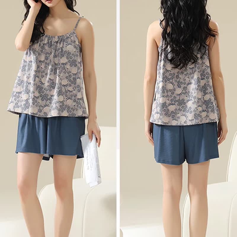 Vintage Floral Modal Cami Pajama Set - image 6