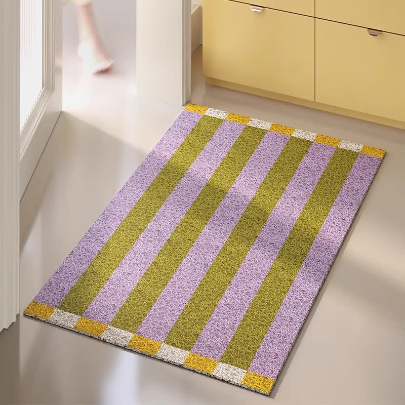 Modern Striped Decorative Entryway Rug - Purple & Green - 31'' × 47'' - image 6