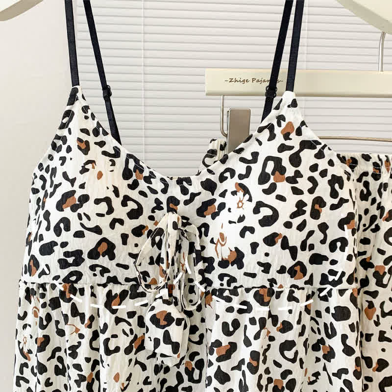 Leopard Print Tassel House Dress - image 8