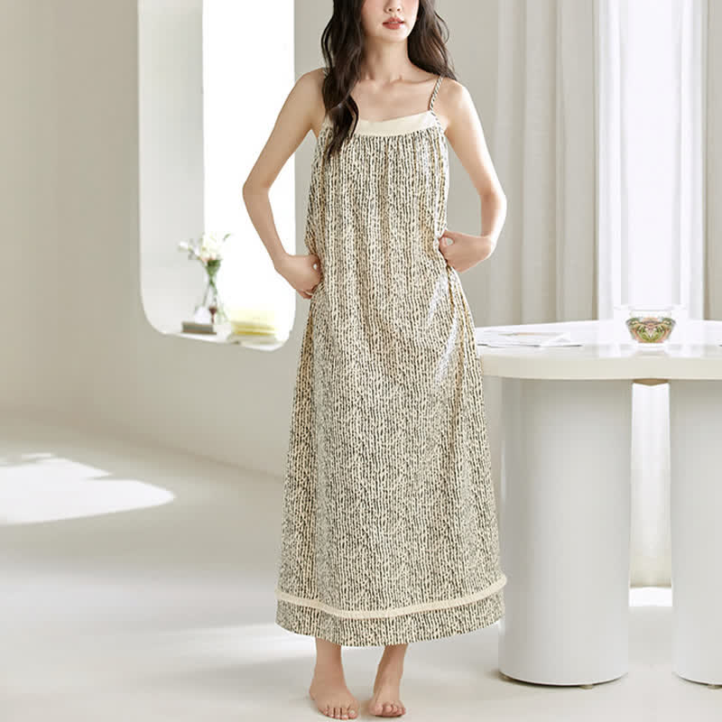 Vintage Abstract Print Cami Nightgown - image 6
