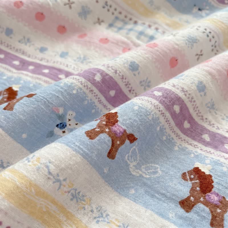 Pastel Lace Trim Cotton Bedding Set - image 5