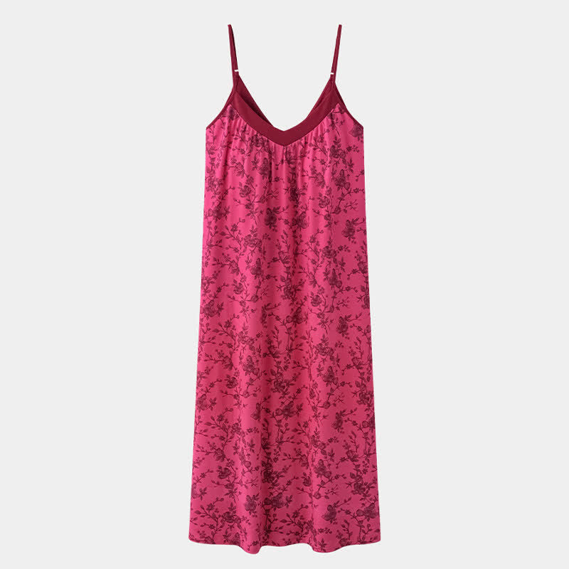 Rose Vine & Floral Cotton House Dress - image 7