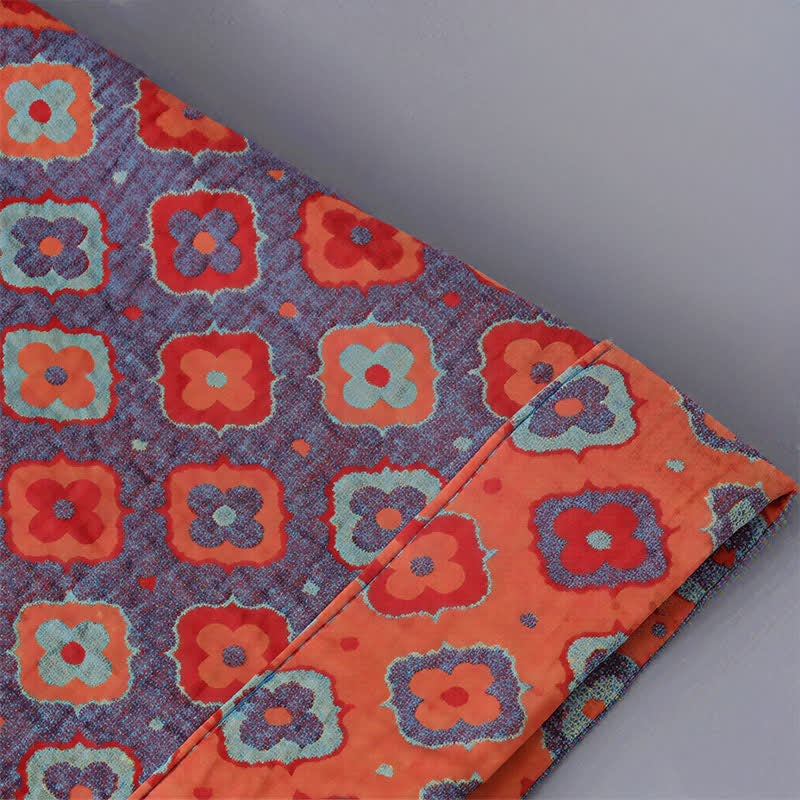 Vintage Geometric Kids' Cotton Kimono Robe - image 6
