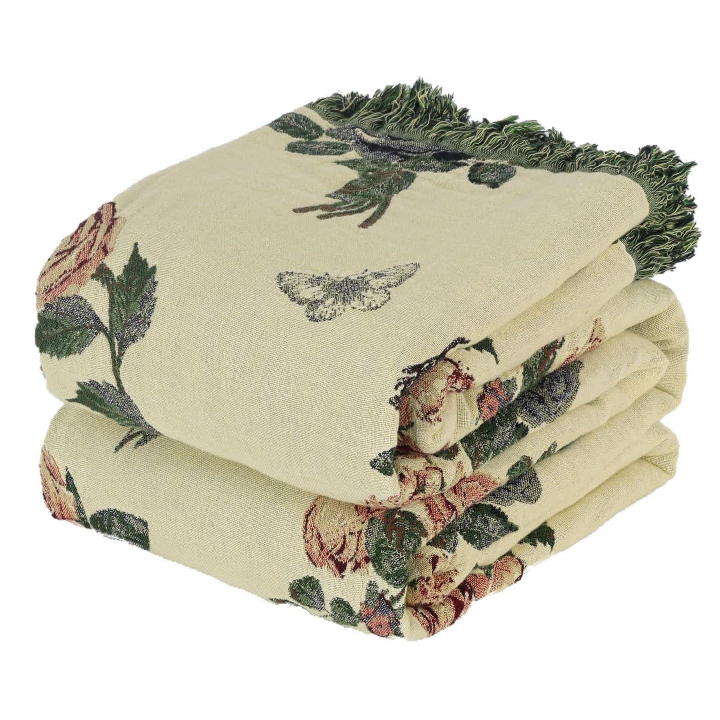 Romantic Rose Cotton Gauze Bedspread Quilt - image 5