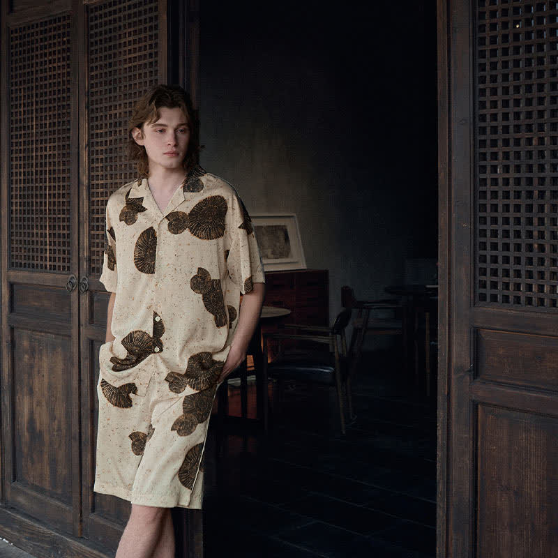Matching Couple Shell Print Sleepwear Set - image 13