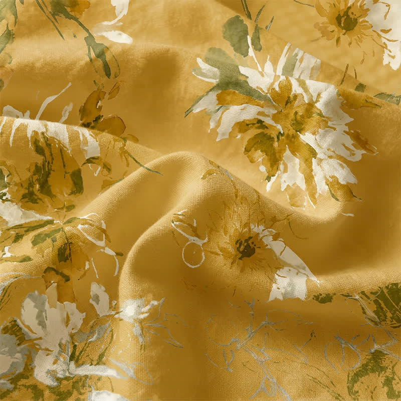 Wildflower Cotton Rustic Bedspread - image 5
