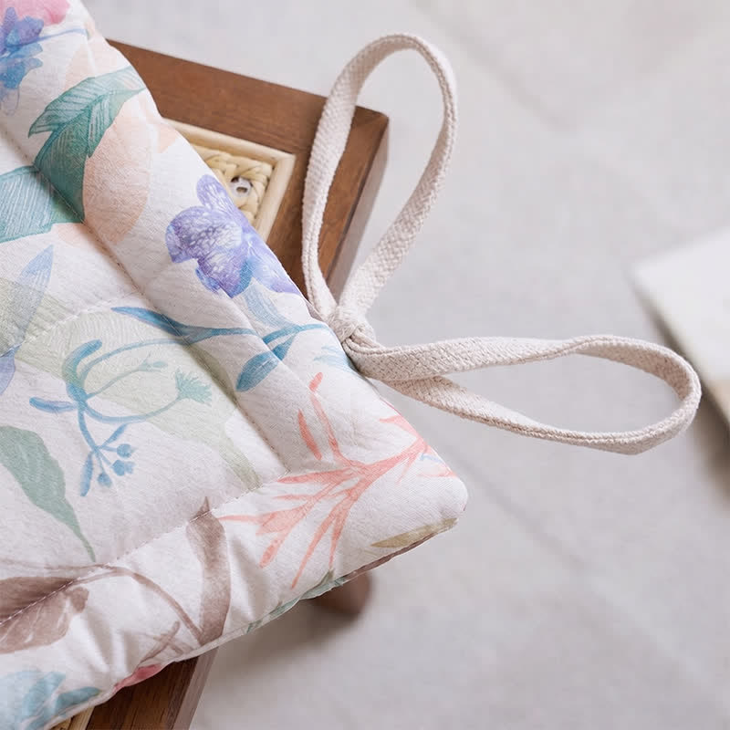 Pastel Botanical Memory Foam Chair Cushion - image 4