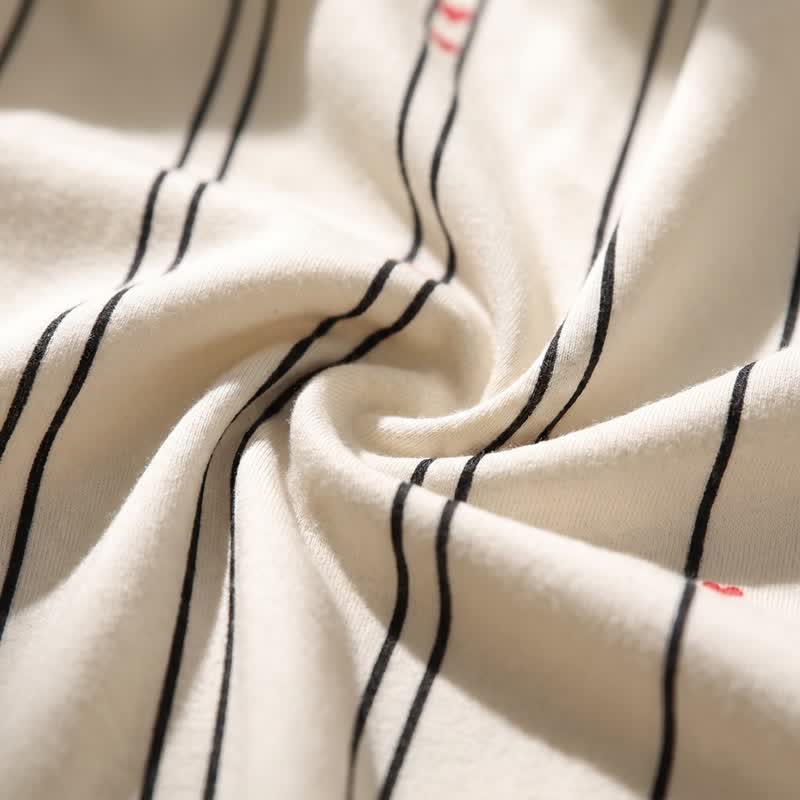Ownkoti Striped Cotton Tie Strap Midi Lounge Dress - image 4