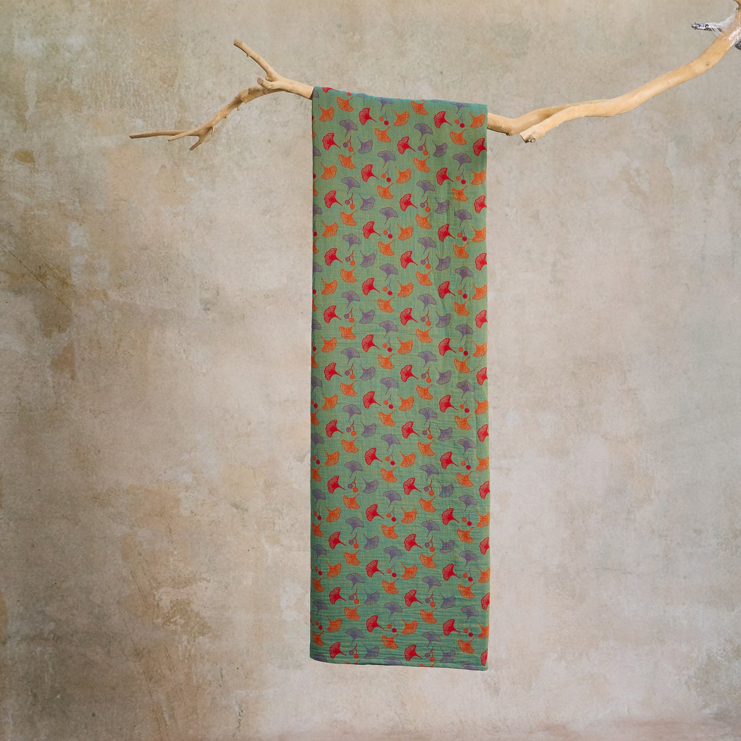 Ginkgo Leaf Cotton Jacquard Fabric - image 9