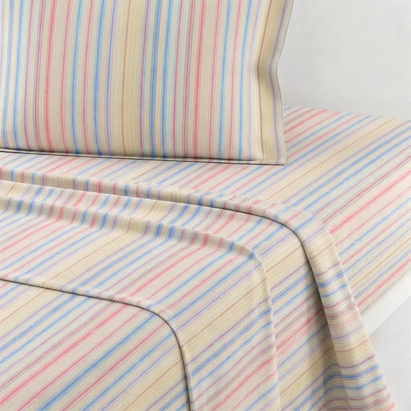 Pastel Pinstripe Minimalist Dorm Bedding Set - image 11