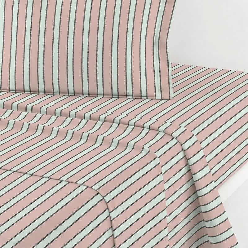 Modern Two-Tone Stripe Bedding Set - image 11