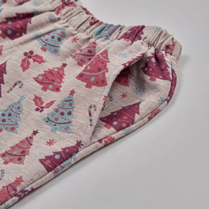 Christmas Tree Cotton Gauze Loungewear Set - image 27