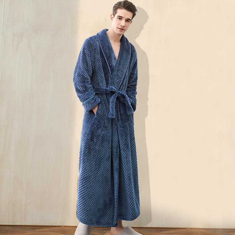 Ownkoti Puffy Fleece Pajama Long Bathrobe - image 21