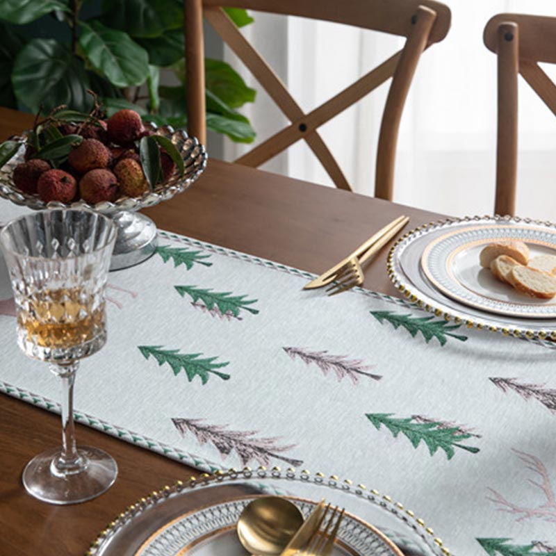 Ownkoti Christmas Tree Table Runner with Tassel - image 16
