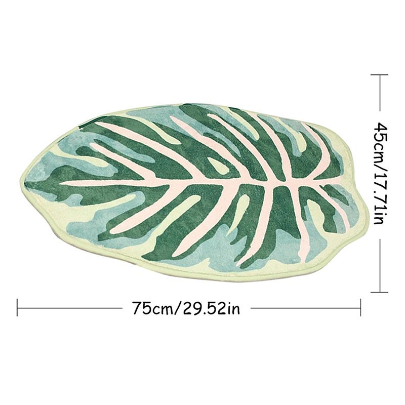 Ownkoti Leaf Shape Kitchen Carpet Entrance Doormat - image 1