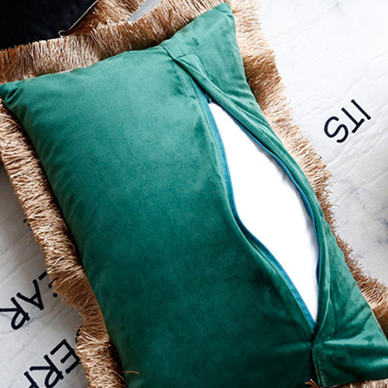 Suede Leopard Tassel Pillowcase & Pillow Core - image 9