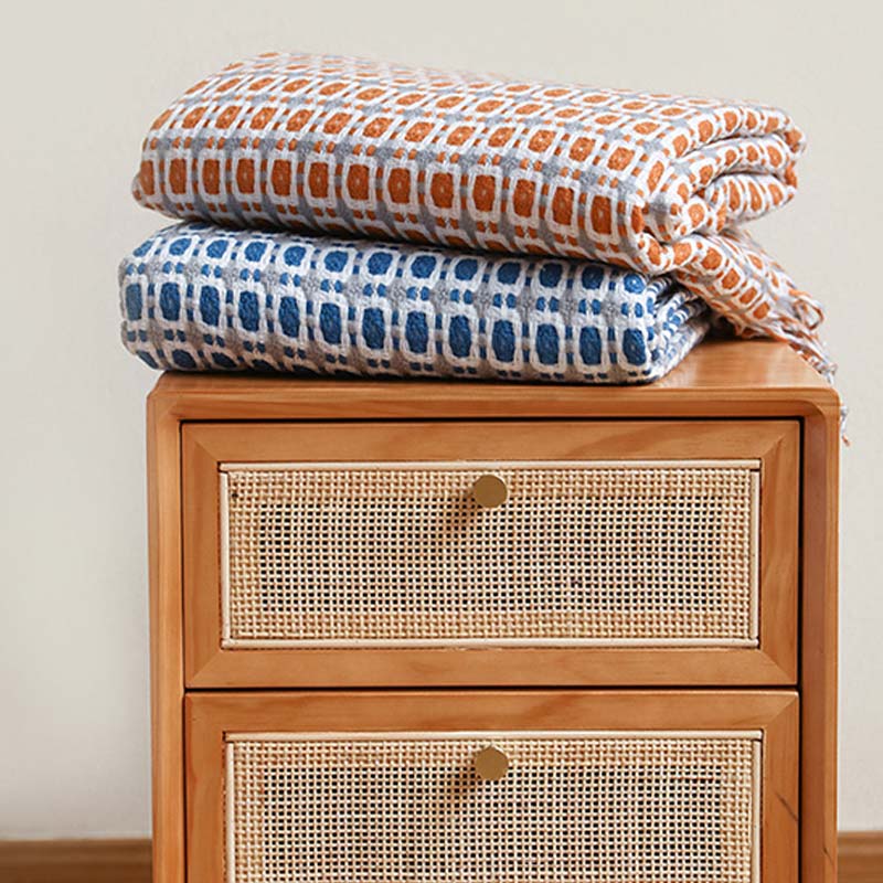 Ownkoti Knitted Sofa Blanket Couch Blanket With Tassels - image 24