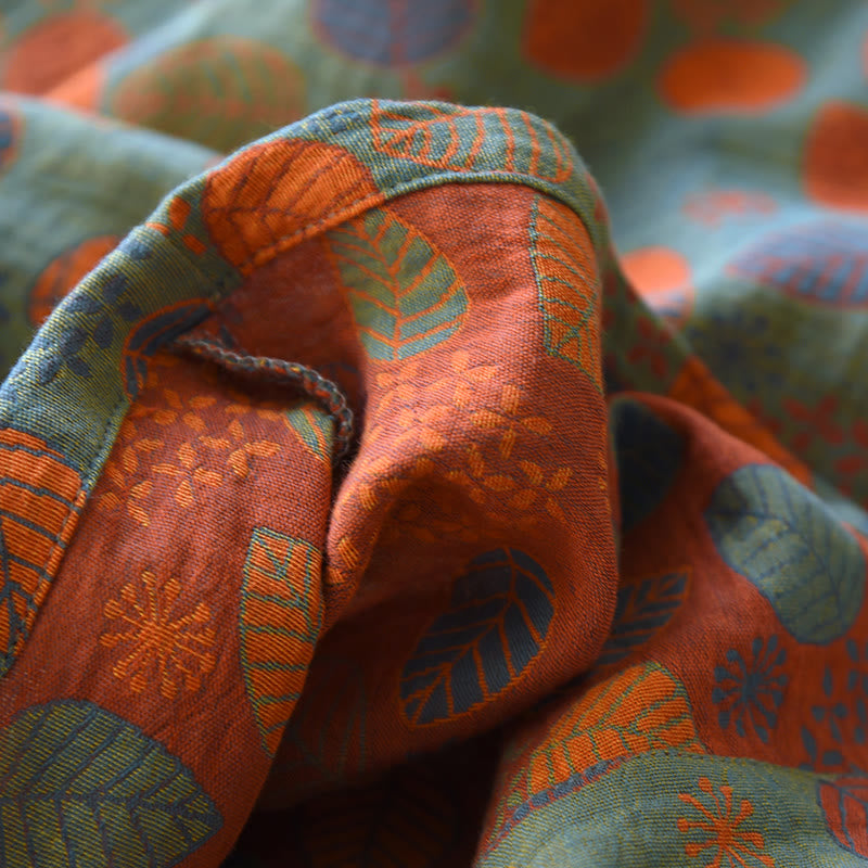 Leaf Green Cotton Gauze Loungewear Set - image 11