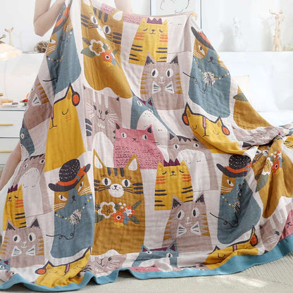 Ownkoti Cute Cat Reversible Cotton Soft Quilt - image 6