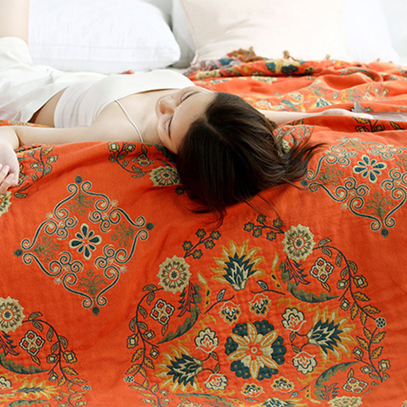 Ownkoti Pattern Reversible Quilt Flower Leisure Quilt - image 3