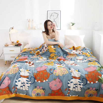 Ownkoti Cute Animal Cartoon Reversible Cotton Quilt - image 1