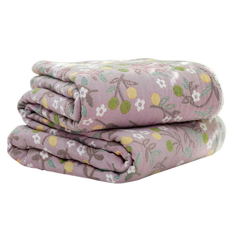 Retro Reversible Coverlet Soft Floral Quilt - image 15