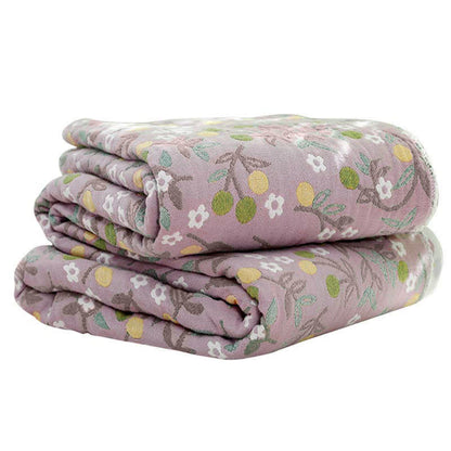 Retro Reversible Coverlet Soft Floral Quilt - image 15