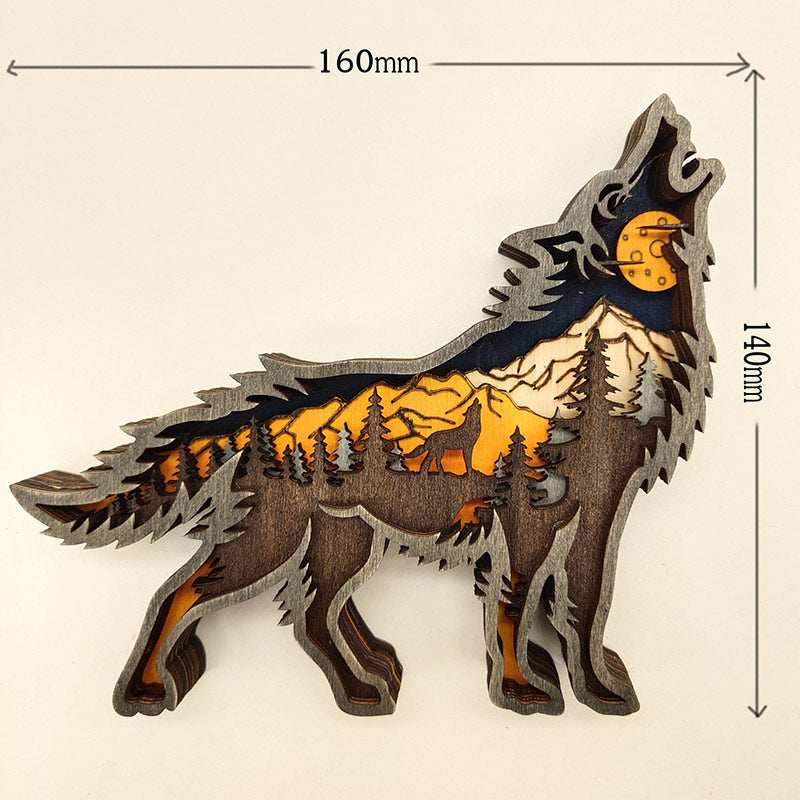 Ownkoti Creative Forest Animal Decoration - Wolf - image 6