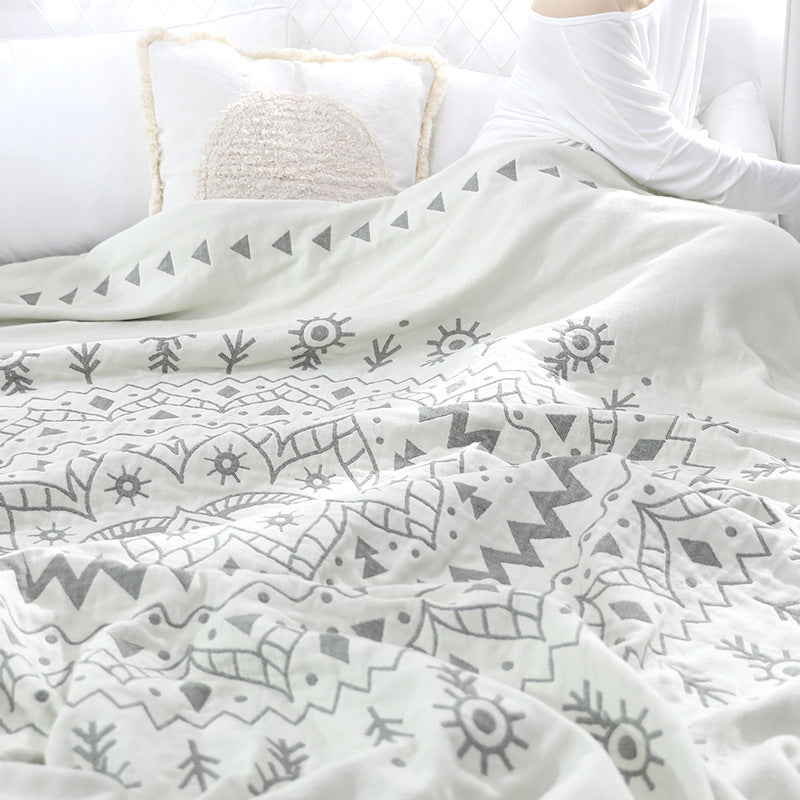 Ownkoti Chic Mandala Reversible Flower Cotton Quilt - image 5