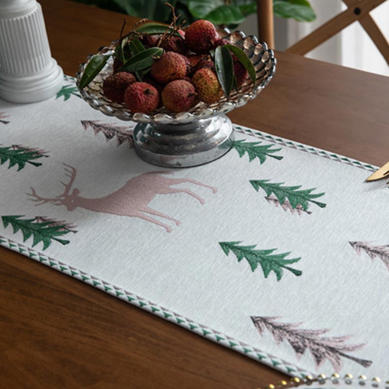 Ownkoti Christmas Tree Table Runner with Tassel - image 15
