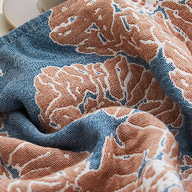 Ownkoti Flower Printed Cotton Decorative Pillow Towel (2PCS) - image 6