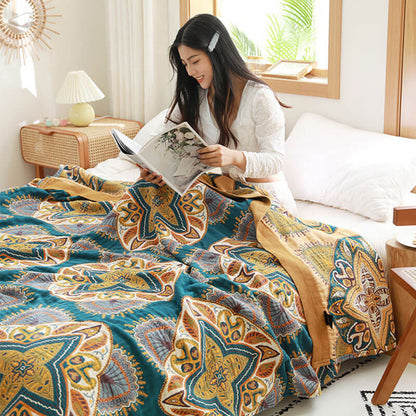 Ownkoti Multicolor Cotton Reversible Design Lightweight Quilt - As Picture - King - image 0