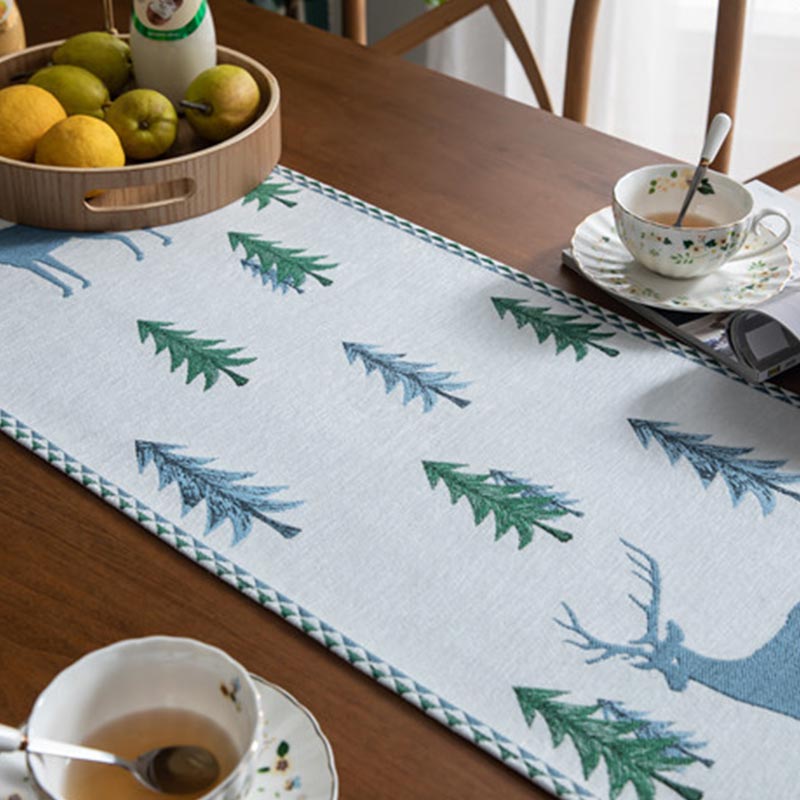 Ownkoti Christmas Tree Table Runner with Tassel - image 5