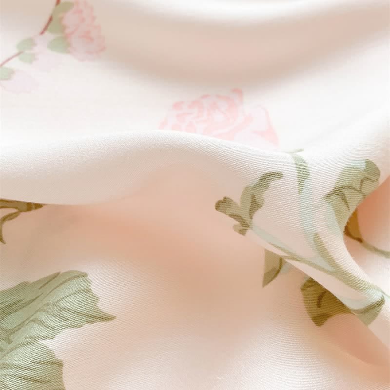 Pink Flower Print Soft Breathable Nightdress - image 6