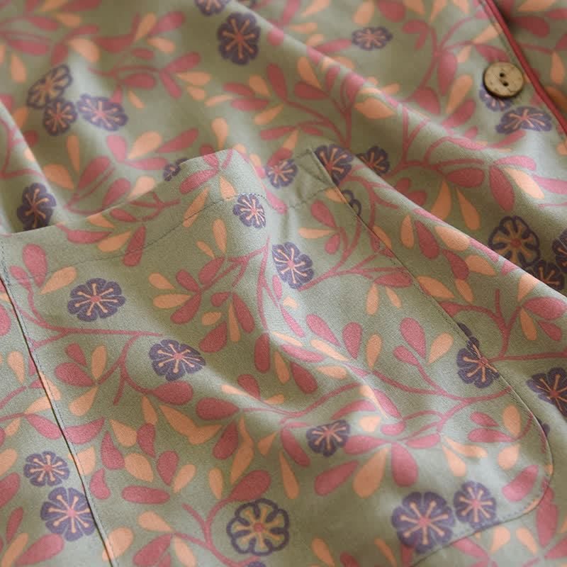 Floral Print Soft Breathable Loungewear Set - image 6