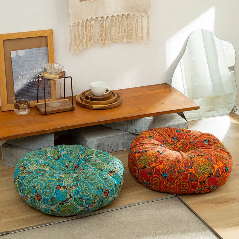 Bohemian Style Chair Pad Floor Pillows - image 5