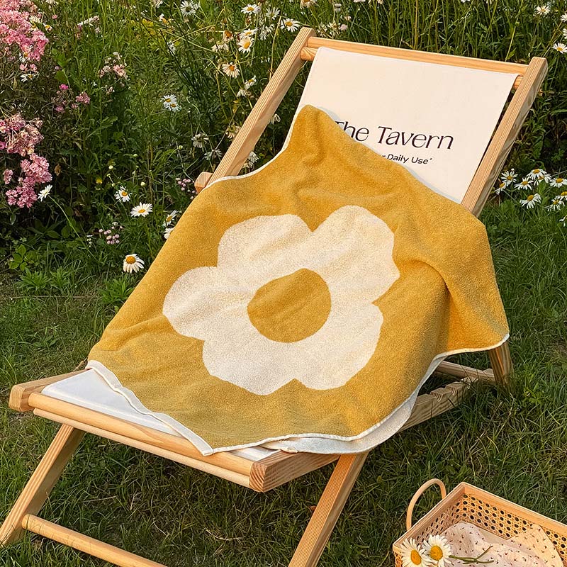 Flower Breathable Cotton Soft Towel - image 7