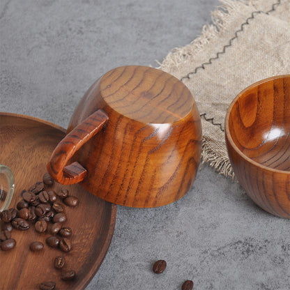 Ownkoti Natural Wooden Tea Cup with Handle (2PCS) - image 4