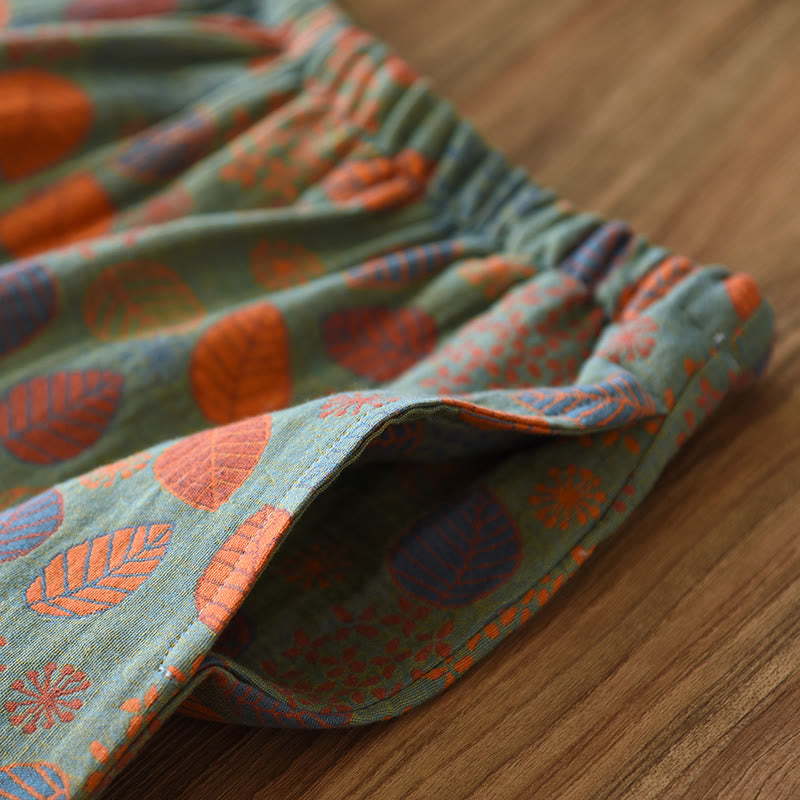 Leaf Green Cotton Gauze Loungewear Set - image 7