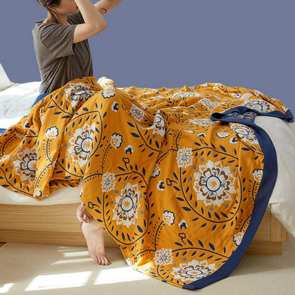 White Color Flower Cotton Double-Side Quilt - image 2