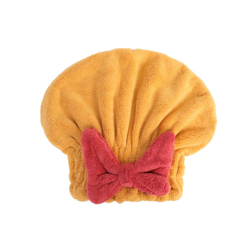 Bowknot Elastic Band Hair Drying Hat - image 6