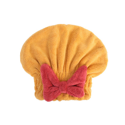 Bowknot Elastic Band Hair Drying Hat - image 6