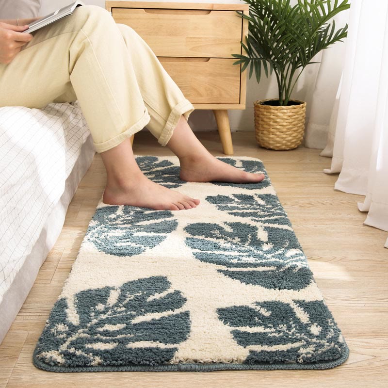 Ownkoti Leaves Print Anti-Slip Bathroom Rug - image 6