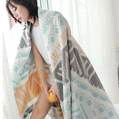 Ownkoti Lightweight Colorblock Cotton Bed Blanket Quilt - image 5