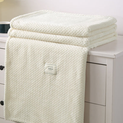 Modern Lightweight Soft Throw Blanket - Cheese White - Queen - image 12