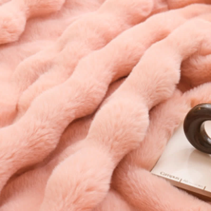 Simple Rabbit Velvet Thick Throw Blanket - image 2