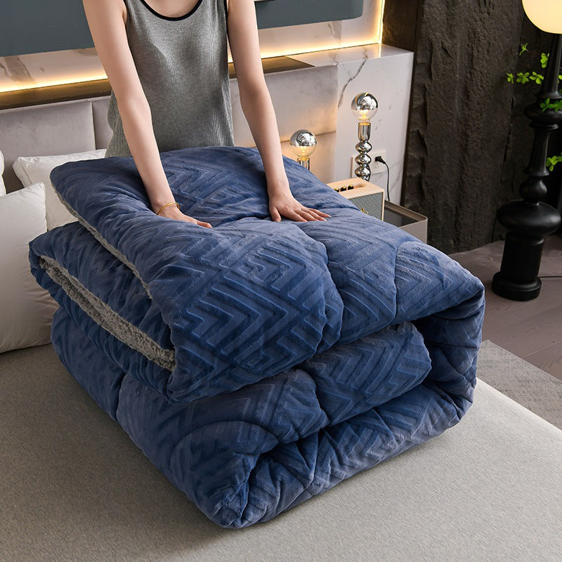 Thick Sherpa Winter Blanket with Quilt Core - image 14